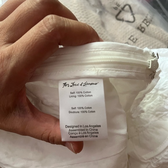 🌹Host Pick🌹For Love & Lemons Sand Dollar Lace Up Top NWT - Picture 9 of 10